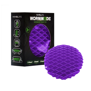Purple worm fidget sensory toy