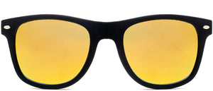 Bleecker Polarized - Sunglasses NYS Collection Eyewear Black/Fire Red