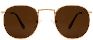 Elton Street Polarized - Sunglasses NYS Collection Eyewear Gold/Amber
