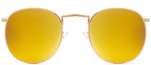 Elton Street Polarized - Sunglasses NYS Collection Eyewear Gold/Fire Red