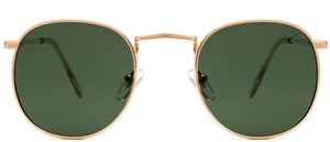 Elton Street Polarized - Sunglasses NYS Collection Eyewear Gold/Green