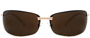 Franklin Square - Sunglasses NYS Collection Eyewear Brown/Gold