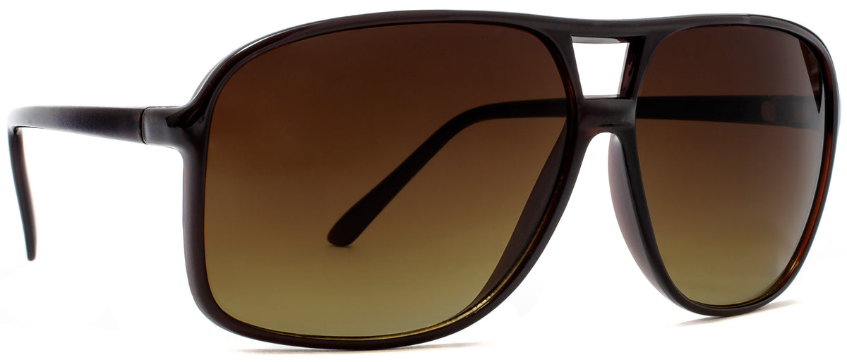 Aviator Square Sunglasses in Brown