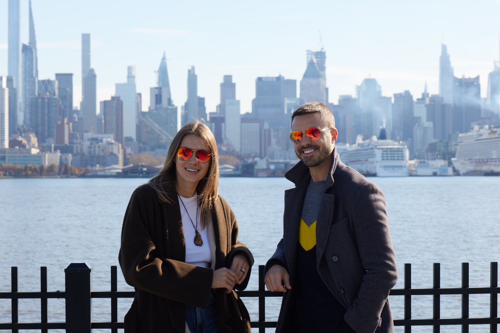 Northbridge Elite - Sunglasses NYS Collection Eyewear Gold/Red Mirrored