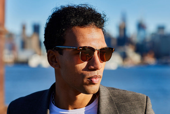 Park Row - Sunglasses NYS Collection Eyewear Black/Ice Blue