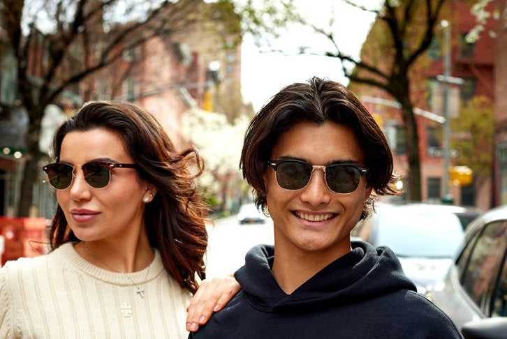 Park Row - Sunglasses NYS Collection Eyewear Black/Ice Blue