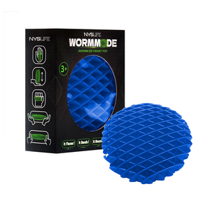 Blue worm fidget sensory toy