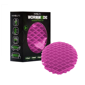 Pink worm fidget sensory toy