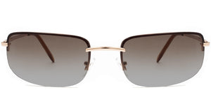 Astor Place - Sunglasses NYS Collection Eyewear Gold/Brown