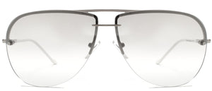 Barrow Street - Sunglasses NYS Collection Eyewear Silver/Clear