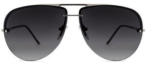 Barrow Street - Sunglasses NYS Collection Eyewear Silver/Black