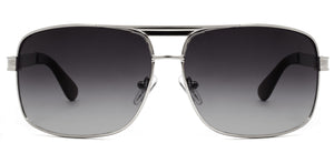 Bedford Avenue - Sunglasses NYS Collection Eyewear Silver/Smoke