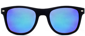 Bleecker Polarized - Sunglasses NYS Collection Eyewear Black/Ice Blue