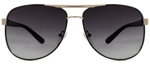 Columbus Circle - Sunglasses NYS Collection Eyewear Silver/Smoke