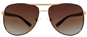 Columbus Circle - Sunglasses NYS Collection Eyewear Gold/Brown
