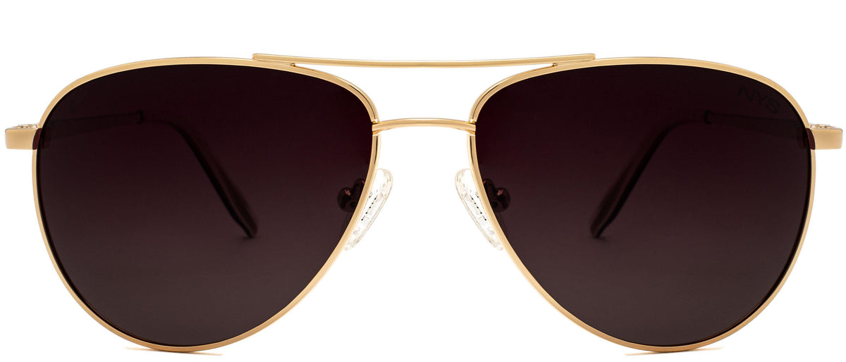 Copley Polarized - Sunglasses NYS Collection Eyewear Gold/Brown
