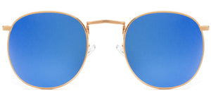 Elton Street Polarized - Sunglasses NYS Collection Eyewear Gold/Blue
