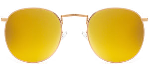Elton Street Polarized - Sunglasses NYS Collection Eyewear Gold/Fire Red