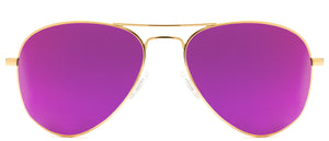 Four20 Elite Polarized - Sunglasses NYS Collection Eyewear Gold/Purple