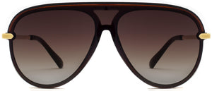 Jacobus Street - Sunglasses NYS Collection Eyewear Gold/Brown
